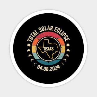 Texas Total Solar Eclipse 2024 American Totality April 8 Magnet